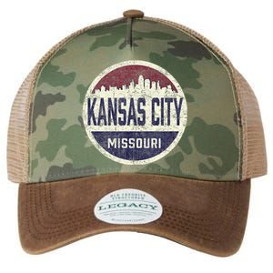 Kansas City Missouri Retro City Skyline Souvenir Legacy Tie Dye Trucker Hat