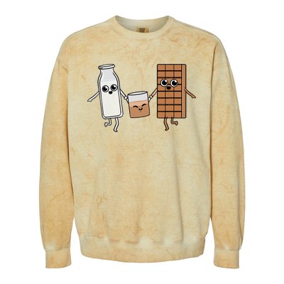 Kawaii Chocolate Milk Chocolate Milk Lover Colorblast Crewneck Sweatshirt