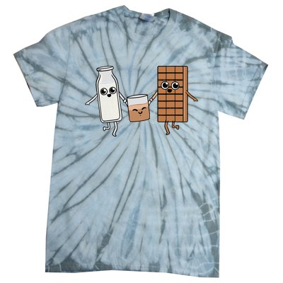 Kawaii Chocolate Milk Chocolate Milk Lover Tie-Dye T-Shirt