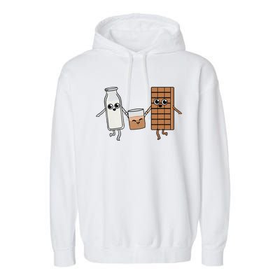 Kawaii Chocolate Milk Chocolate Milk Lover Garment-Dyed Fleece Hoodie