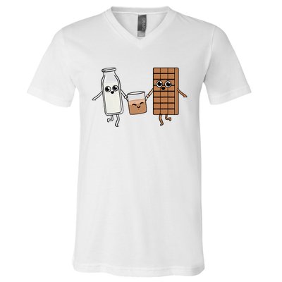 Kawaii Chocolate Milk Chocolate Milk Lover V-Neck T-Shirt