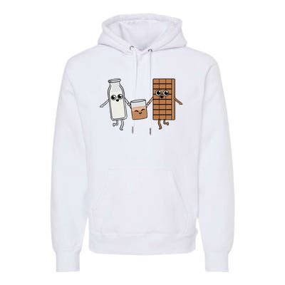 Kawaii Chocolate Milk Chocolate Milk Lover Premium Hoodie