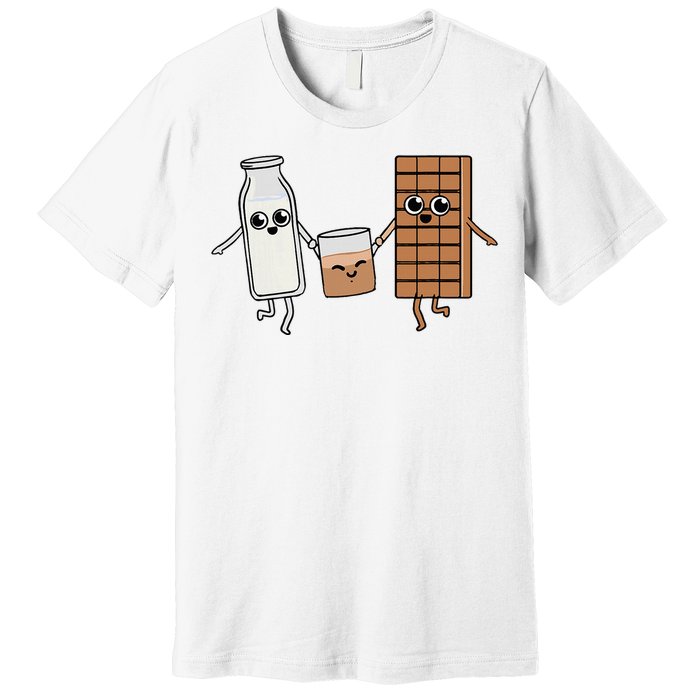 Kawaii Chocolate Milk Chocolate Milk Lover Premium T-Shirt