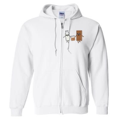 Kawaii Chocolate Milk Chocolate Milk Lover Full Zip Hoodie