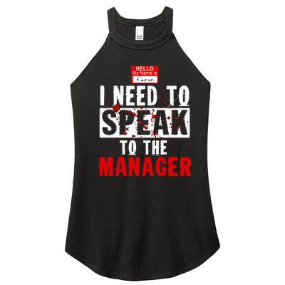 Karen Costume Manager Meme Halloween Outfit Women’s Perfect Tri Rocker Tank