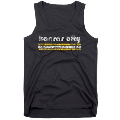 Kansas City Missouri Retro Vintage Weathered Throwback Tank Top