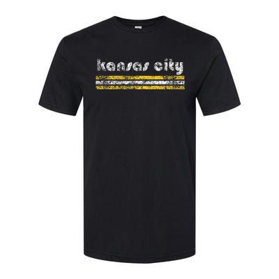 Kansas City Missouri Retro Vintage Weathered Throwback Softstyle® CVC T-Shirt