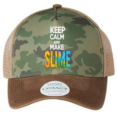 Keep Calm And Make Slime Legacy Tie Dye Trucker Hat