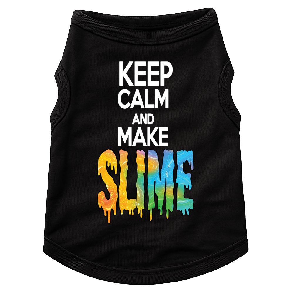 Keep Calm And Make Slime Doggie Tank