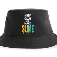 Keep Calm And Make Slime Sustainable Bucket Hat