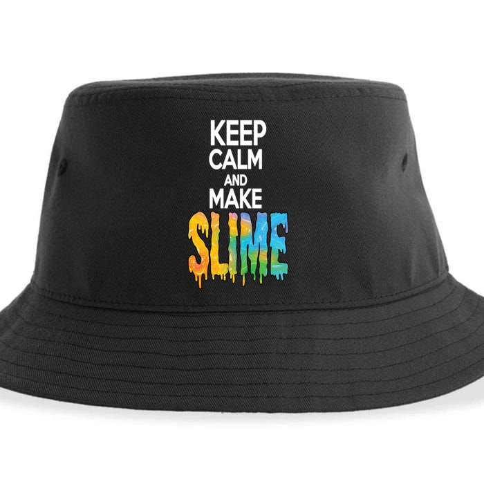 Keep Calm And Make Slime Sustainable Bucket Hat