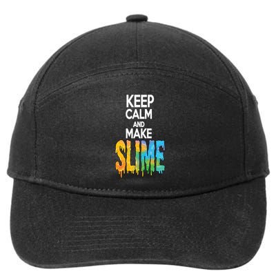 Keep Calm And Make Slime 7-Panel Snapback Hat