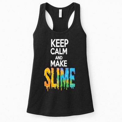 Keep Calm And Make Slime Womens Tank Top
