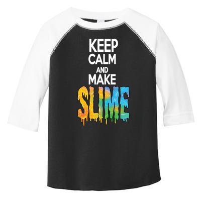 Keep Calm And Make Slime Toddler Fine Jersey T-Shirt