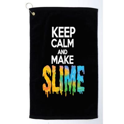 Keep Calm And Make Slime Golf Towel