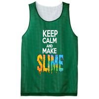Keep Calm And Make Slime Mesh Reversible Basketball Jersey Tank