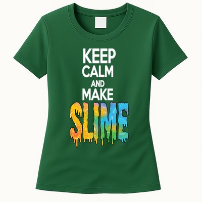 Keep Calm And Make Slime Womens T-Shirt