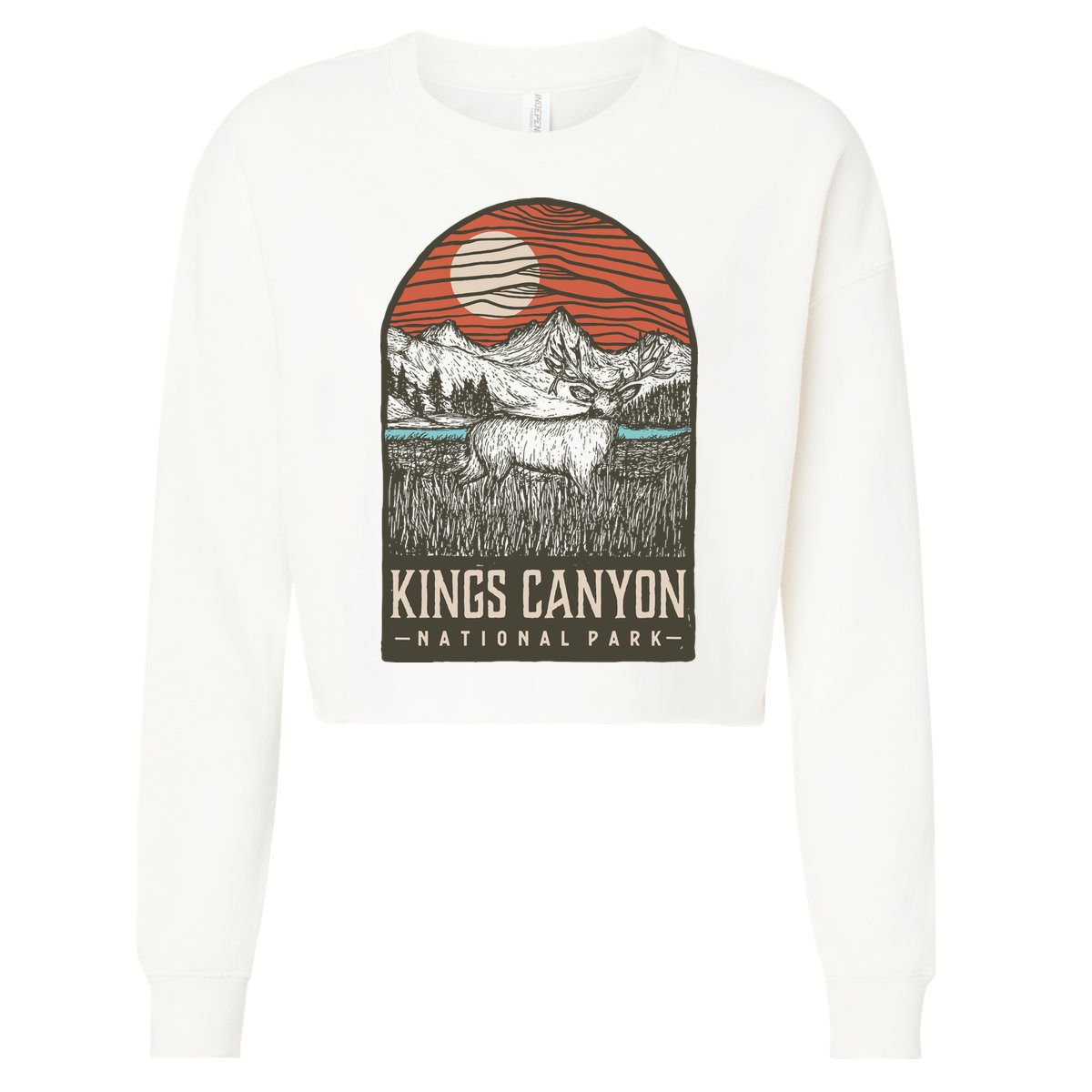 Kings Canyon National Park Cropped Pullover Crew