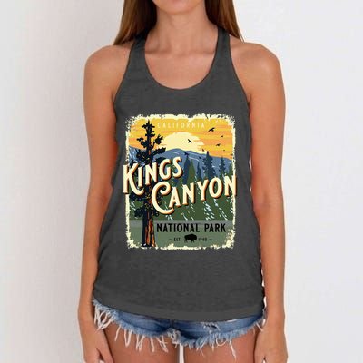 Kings Canyon National Park California Usa Women's Knotted Racerback Tank