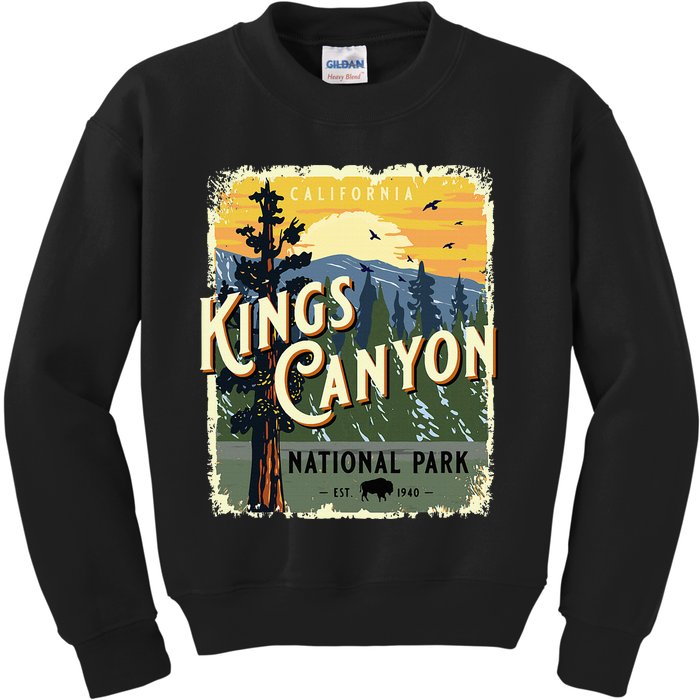 Kings Canyon National Park California Usa Kids Sweatshirt