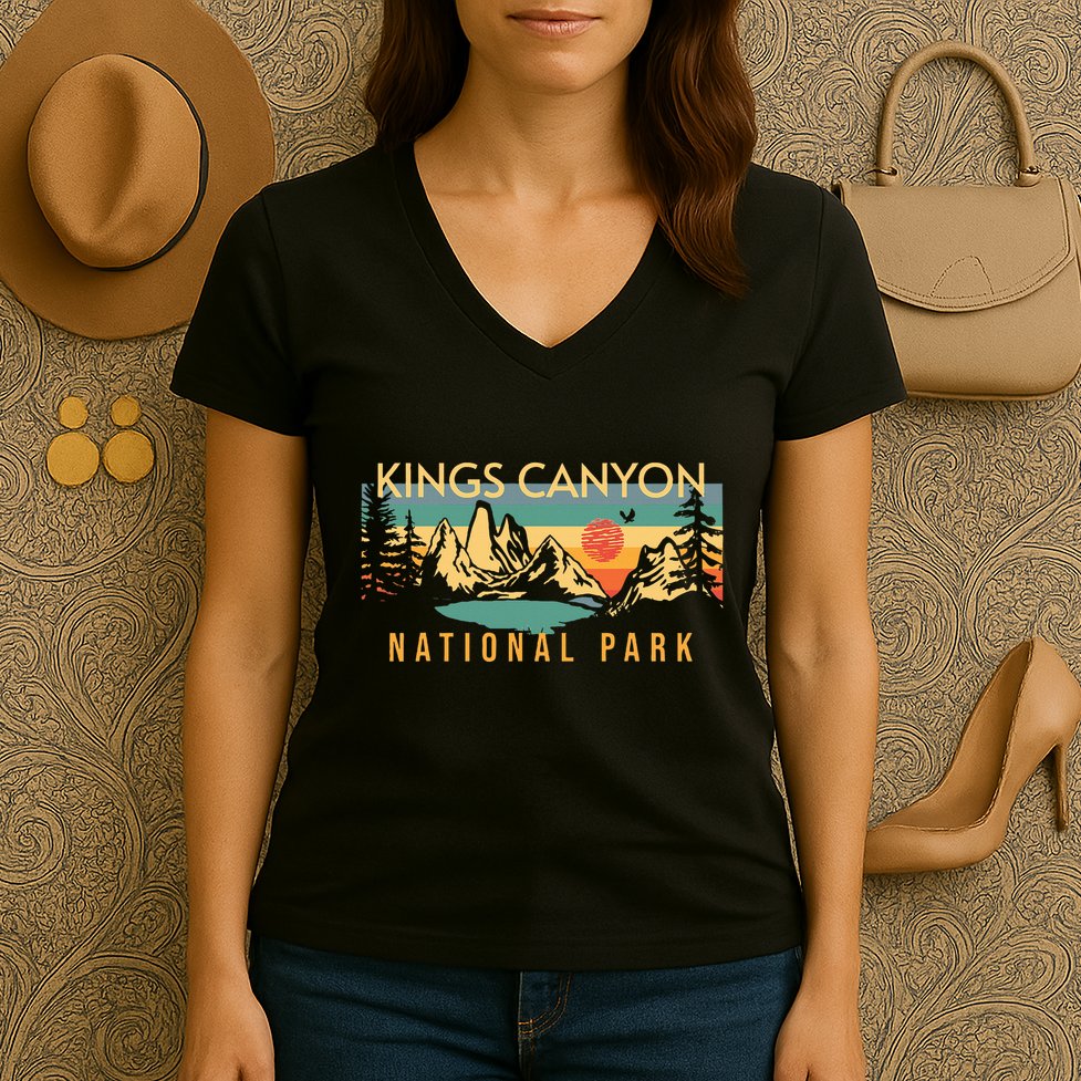 Kings Canyon National Park Women's V-Neck T-Shirt