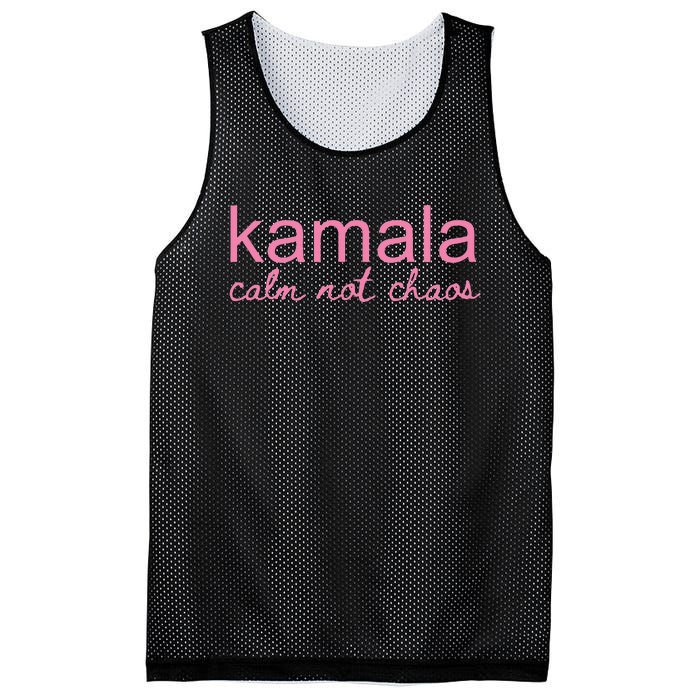 Kamala Calm Not Chaos Kamala Harris 2024 Mesh Reversible Basketball Jersey Tank