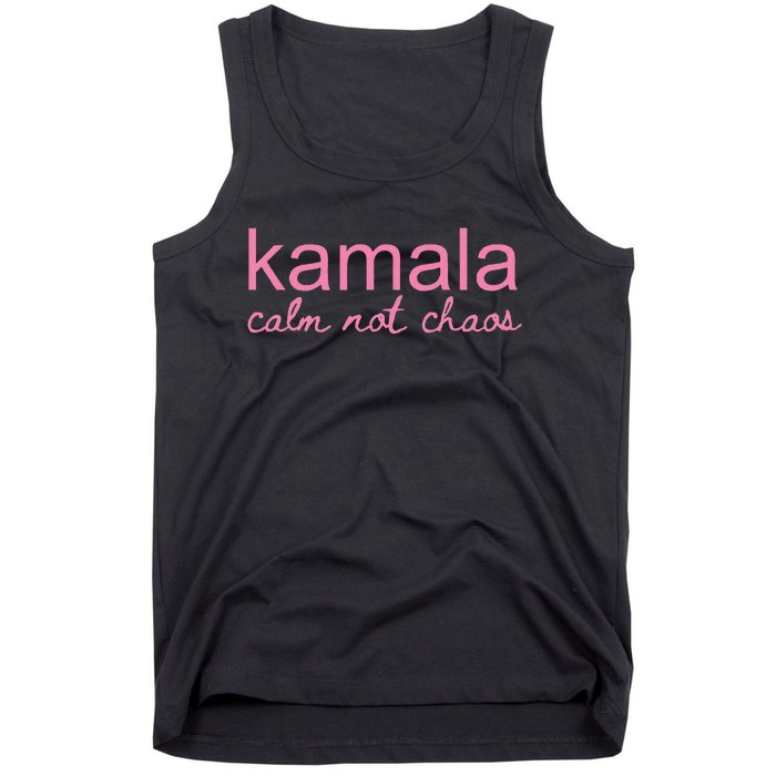 Kamala Calm Not Chaos Kamala Harris 2024 Tank Top