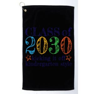 Kindergarten Class Of 2030 First Day At Kindergarten Gift Platinum Collection Golf Towel