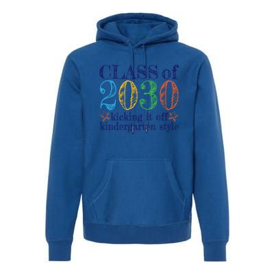 Kindergarten Class Of 2030 First Day At Kindergarten Gift Premium Hoodie