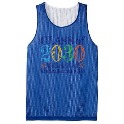 Kindergarten Class Of 2030 First Day At Kindergarten Gift Mesh Reversible Basketball Jersey Tank