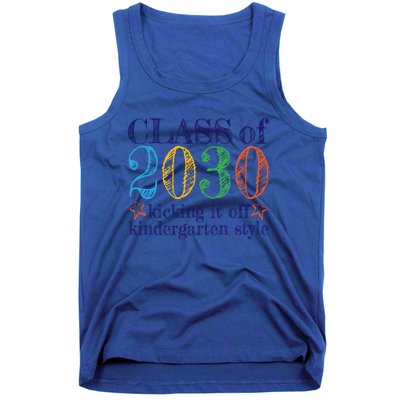 Kindergarten Class Of 2030 First Day At Kindergarten Gift Tank Top