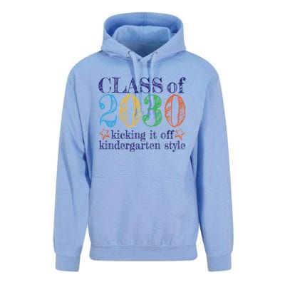 Kindergarten Class Of 2030 First Day At Kindergarten Gift Unisex Surf Hoodie