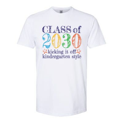 Kindergarten Class Of 2030 First Day At Kindergarten Gift Softstyle CVC T-Shirt