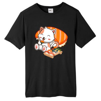 Kawaii Cat Otaku Japanese Sushi Gift Girls Teenager Tall Fusion ChromaSoft Performance T-Shirt