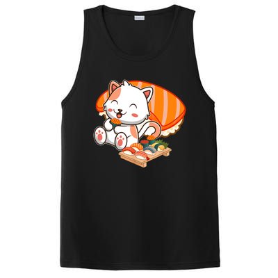 Kawaii Cat Otaku Japanese Sushi Gift Girls Teenager PosiCharge Competitor Tank