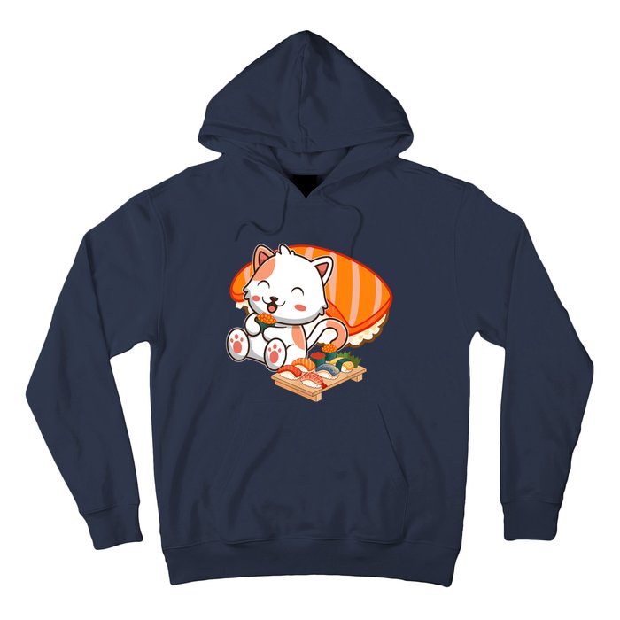 Kawaii Cat Otaku Japanese Sushi Gift Girls Teenager Hoodie