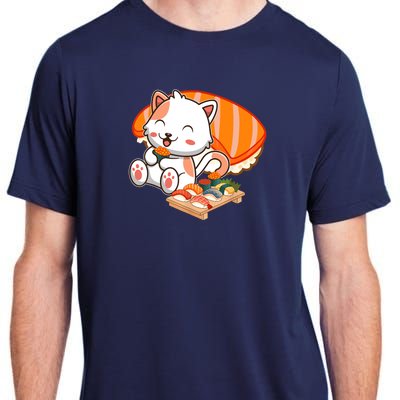 Kawaii Cat Otaku Japanese Sushi Gift Girls Teenager Adult ChromaSoft Performance T-Shirt