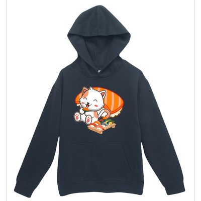 Kawaii Cat Otaku Japanese Sushi Gift Girls Teenager Urban Pullover Hoodie