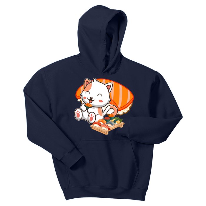 Kawaii Cat Otaku Japanese Sushi Gift Girls Teenager Kids Hoodie