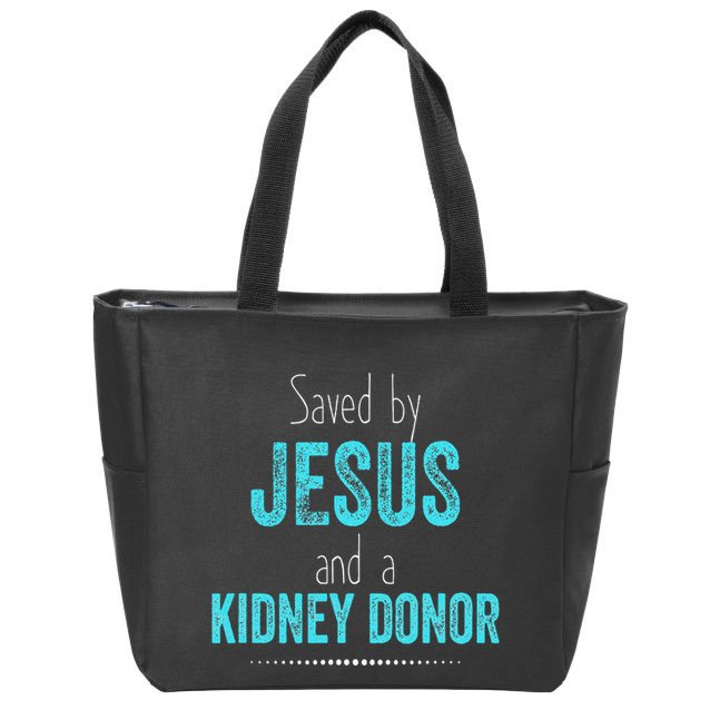 Kidney Christian Organ Donor Transplant Zip Tote Bag