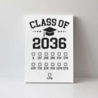 Kindergarten Class Of 2036 Grow With Me Space For Checkmarks Canvas