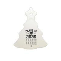 Kindergarten Class Of 2036 Grow With Me Space For Checkmarks Ceramic Tree Ornament