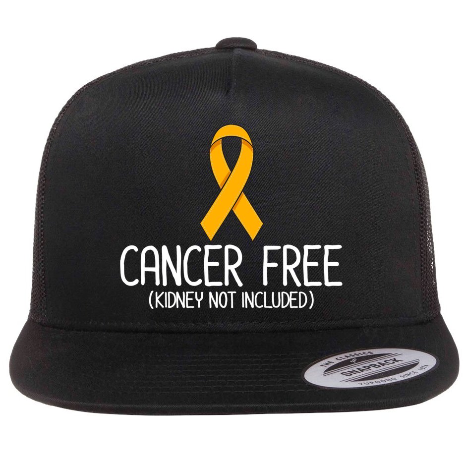 Kidney Cancer Orange Ribbon Awareness Survivor Gift Flat Bill Trucker Hat