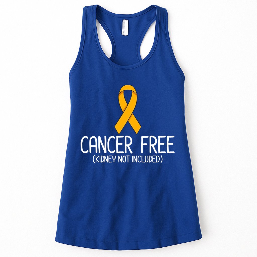 Kidney Cancer Orange Ribbon Awareness Survivor Gift Womens Tank Top