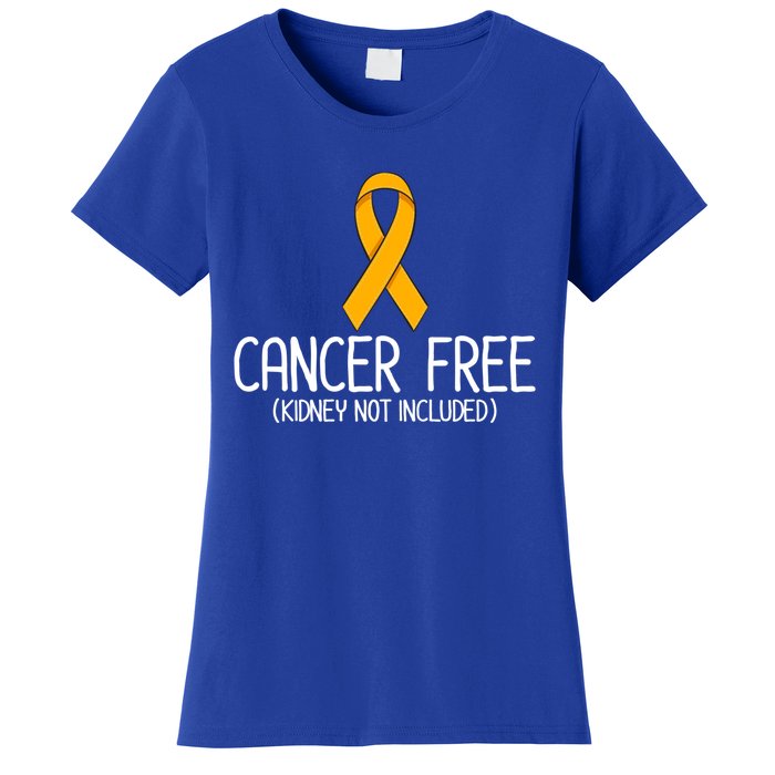 Kidney Cancer Orange Ribbon Awareness Survivor Gift Women's T-Shirt