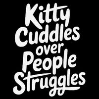 Kitty Cuddles Over People Struggles Funny Cat Lover Impact Tech Backpack
