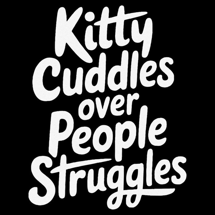 Kitty Cuddles Over People Struggles Funny Cat Lover Impact Tech Backpack