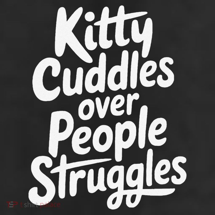 Kitty Cuddles Over People Struggles Funny Cat Lover 25L Jumbo Tote