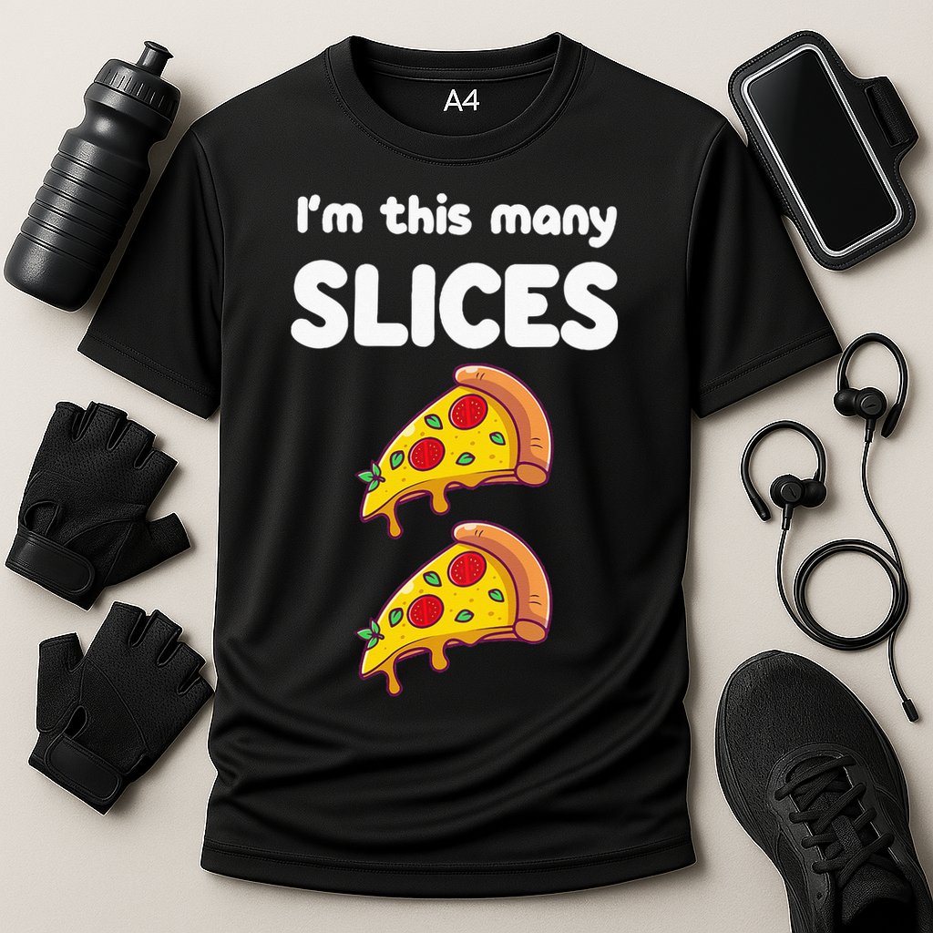 Kids Cute Pizza 2nd Birthday Im This Many Slices 2 Year Old Cooling Performance Crew T-Shirt