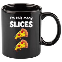 Kids Cute Pizza 2nd Birthday Im This Many Slices 2 Year Old 11oz C Handle Ceramic Mug
